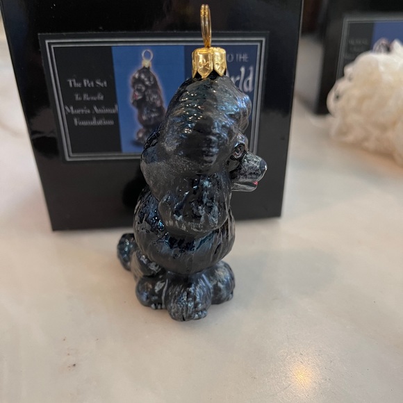 Black Poodle Hand-Blown Glass Ornament by JOY TO THE WORLD.  Made in Poland. - Picture 7 of 7